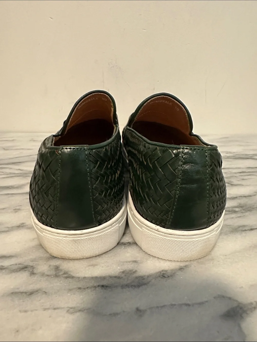 Marc Nolan Green  Woven Horse-Bit Boardwalk Sneakers Sz 10 Mens